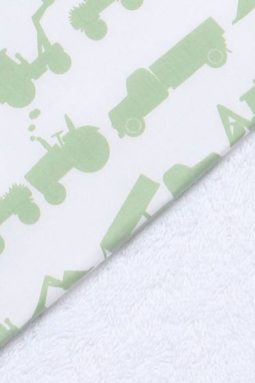 Tractor Green Hooded Towel