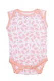 Safari Pink Sleeveless Baby Vest