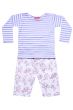 Lilac Blossom Striped T-Shirt Pyjama