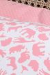 Cot Bed Safari Pink Duvet Cover