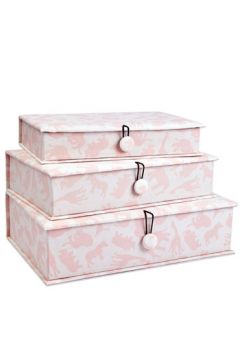Safari Pink Fabric Box Set
