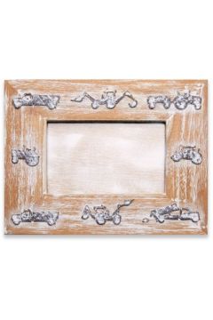 Tractor Grey Photo Frame