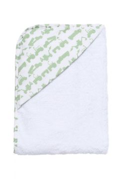Tractor Green Hooded Towel