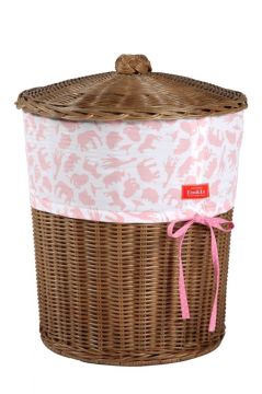 Safari Pink Laundry Basket 