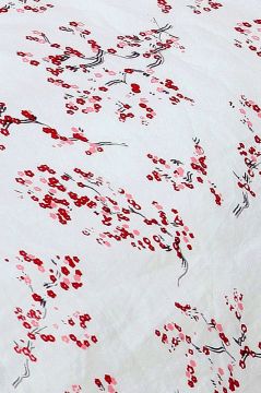 Red Blossom Duvet Cover