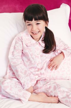 Safari Pink Frill Collar Pyjama